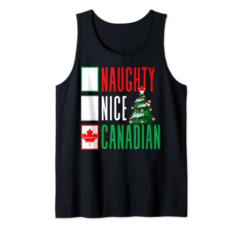 Drapeau de Noël Canadien de Montréal - Sapin de Noël canadien - Amour Débardeur