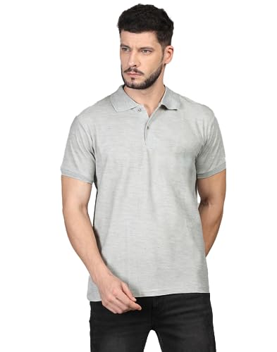 Image of INKKR Men's Casual Polo Neck Half Sleeve Solid T-Shirt (Pack-3)