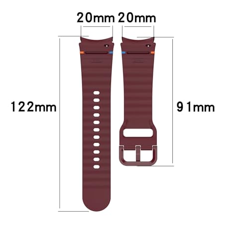 Image of Zapper ZERO GAP Sport Band Compatible With Samsung Galaxy Watch 7 Band 40mm 44mm (2024), Soft Silicone Waterproof Strap with Decorative Woven Line for Galaxy Watch 6 5 4 40mm 44mm (Watch Not Included)