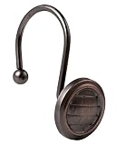 Shower Curtain Rings Hooks, Rust-Resistant Metal Shower Hooks Rings for Bathroom Shower Rods Curtain