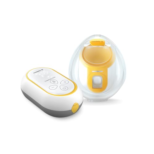 Medela Freestyle Mini Hands Free eléctrico simple con copas de recogida Hands Free y batería recargable de Medela.