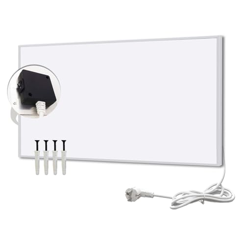 Hocosyme Infrarotheizung 600 Watt, Energiesparende Infrarot Wandheizung - Infrarot Heizung Heizkörper Heizpaneel - Elektroheizung mit Uberhitzungsschutz - 600 * 1000mm - TÜV Hocosyme Infrarotheizung 600 Watt, Energiesparende Infrarot Wandheizung - Infrarot Heizung Heizkörper Heizpaneel - Elektroheizung mit Uberhitzungsschutz - 600 * 1000mm - TÜV