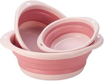 valtuja (Set of 3) Collapsible Tub Wash Basin Laundry Tub 3 Pack Foldable Laundry Baskets Foldable Dish Tub Plastic Washtub Space Saving Storage Container Round Dishpan Washing Basin - BPA Free. (B0DDJ7XWSX) Amazon Price History, Amazon Price Tracker
