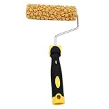 MagiDeal Home Wall 7''Texture Pattern Painting Tool Plastic Handle Sponge Paint Roller