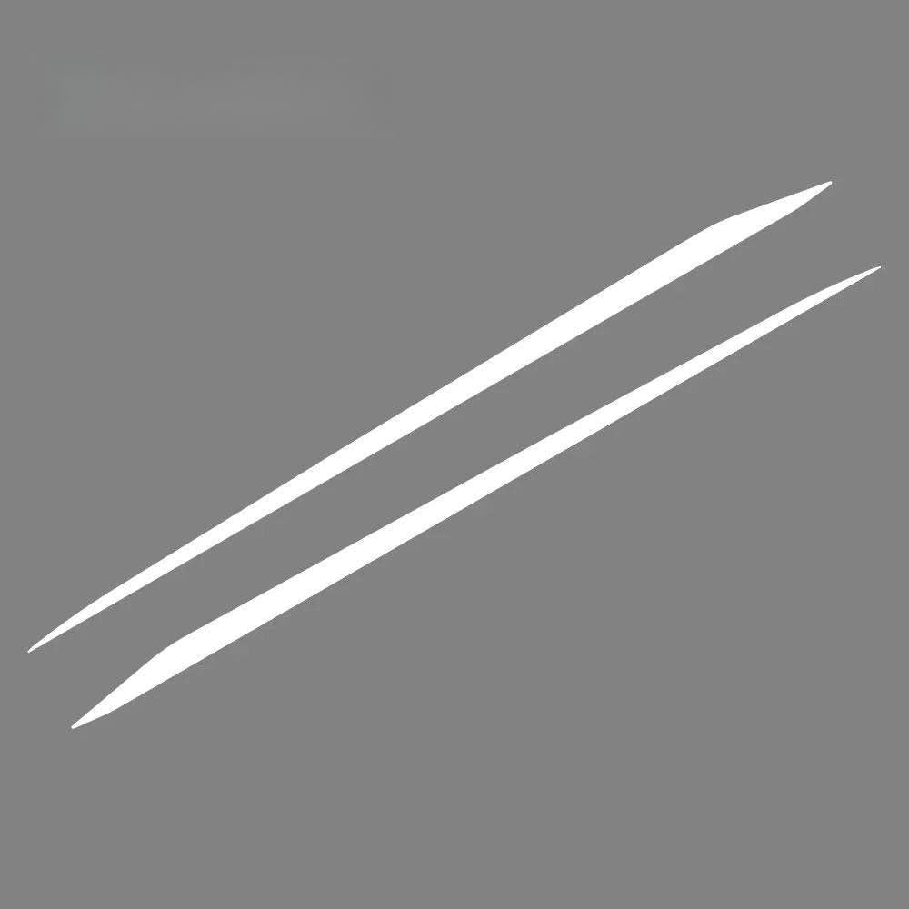 2PCS Car Side Door Skirt Stickers Racing Stripe Style DIY Decals,for Honda Civic FK7 FK8 Si FL5 Type R Auto Decor Accessories