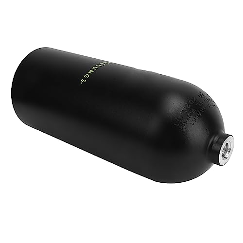 CHICIRIS 3L Diving Bottle, Diving Equipment, High Pressure Gas Storage, Small Oxygen, Portable for Water (Black)