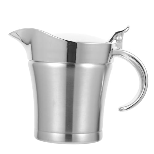 TOYZFRIENDY Dispensador de Salsa de Acero Inoxidable de Contenedor de Condimentos con Antigoteo para Restaurante para Ketchup Aderezos y Salsas Cocina Profesional