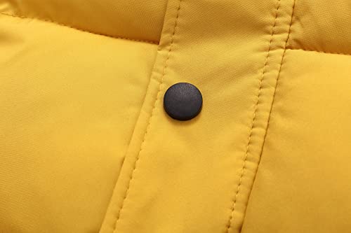 Happy Cherry Kids Boys Girls Fur Hooded Coat Zip Up Winter Warm Long Down Jacket Windproof Snowsuit Outerwear2