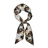 WBQLSL Langer Damenschal mit niedlichem Igel-Druck, 119 x 7,9 cm, passt perfekt und zeigt elegantes Temperament mit Leichtigkeit, Schwarz, Einheitsgröße