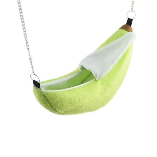 Sarini Banana Hamster Bed House, Hanging Swing Bed for Hamsters Sugar Gliders, Squirrels, Hedgehogs, Rats, and Small Birds