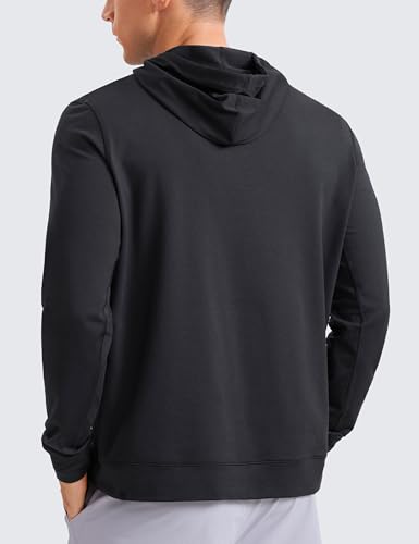 CRZ YOGA Cloud Jersey Mens Pullover Hoodie Casual Workout Long Sleeve Basic Hooded Sweatshirt with Pocket2