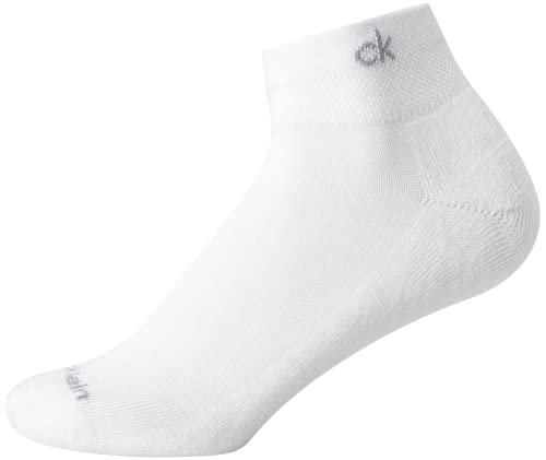 Image of Calvin Klein Quarter Socks for Women - 6 Pack Cushioned Ankle Socks - Quarter Cut, Breathable, Lightweight, Athletic Design