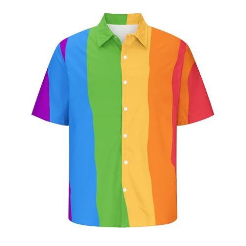 Genérico Camisas De Hombre - Camisa Informal De Manga Corta con Solapa Y Estampado Digital 3D para Hombre