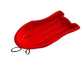 Era 37-inch Booster Adventurer Sled with Tow Rope — 1 Rider Kids' Plastic Toboggan, Red