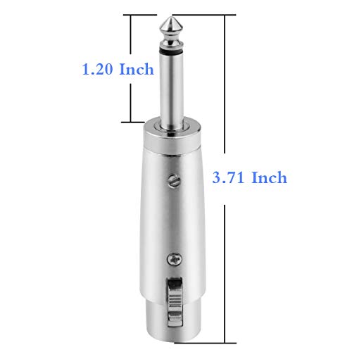 Jomley AD-10 Unbalanced Xlr Female To 1/4 Inch Ts Mono Male Plug Cable Adapter thumb #3