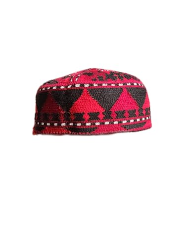 Handmade Afghan Embroidered Cap – Boys & Men – Unique Artisan Craft –Multicolored – Multiple Sizes