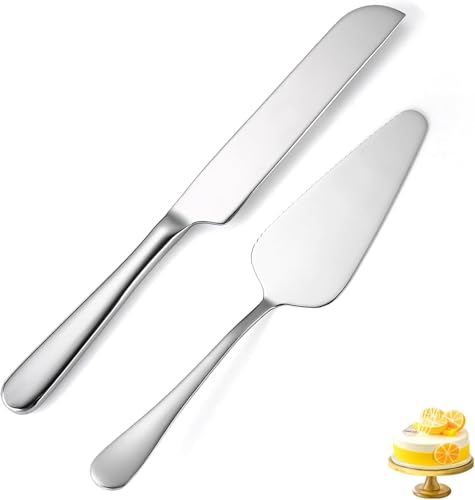 Listado de Cortadoras y cuchillas al mejor precio. 49 ZYHSLZ Cuchillo para Pastel, Pala y Cuchillo para Boda, Cuchillo de Pastel Boda Acero Inoxidable, Regalo Bodas, Cumpleaños, Aniversario, Plateado, Servidor Postres, Cortador Pizza...