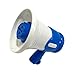 MEGA Portable Mini Megaphone Speaker Toy with Recording Function for Cheerleading Drill Fans Outdoor Sports Gift- Blue