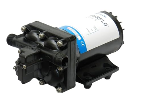 Image of PENTAIR SHURFLO 4238-121-E07 Blaster II Washdown Pump | 12V Marine Diaphragm Pump, 3.5 GPM 45 PSI, Self Priming for Boat Deck RV Fresh Saltwater Cleaning