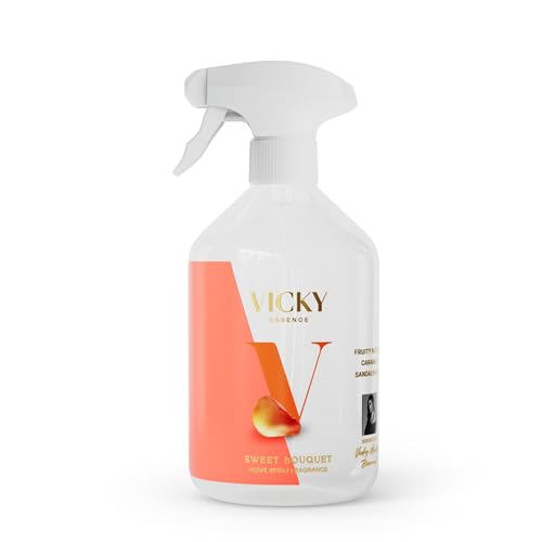 Vicky Martín Berrocal Ambientador de Hogar Sweet Bouquet – Home Spray Perfumado con Notas Frutales, Caramelo y Sándalo – Aroma Dulce y Alegre – 500 ml