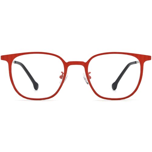 Image of FONEX Colorful Pure Titanium Glasses Frame Women Retro Round Eyeglasses F85782