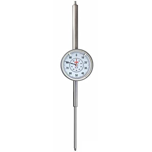 Beetle Dial Gauge 0-100 mm M 2/100 T Reading: 0.01 mm Clamping Shaft Diameter 10 mm H6 Dial 58 mm Hand Rotation 1 mm