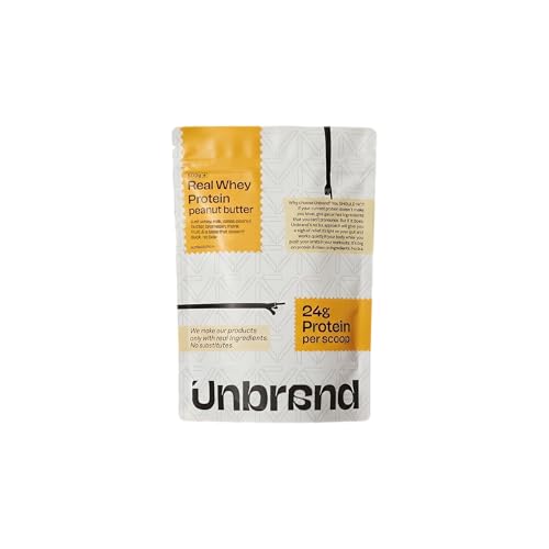 Image of Unbrand Real Whey Protein Powder | Peanut Butter Flavor | 24 g Protein Per Scoop | Isolate & Concentrate Blend | Easy Digestion | No Preservatives | 500 gram