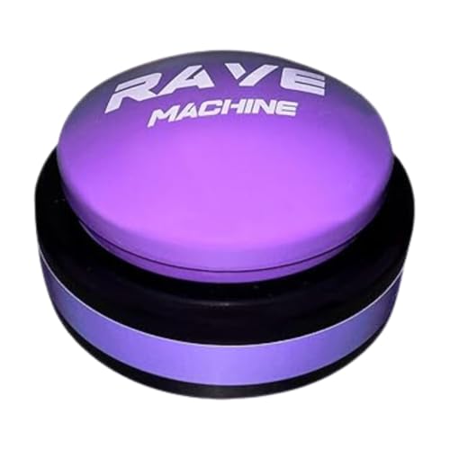 RaveMachine - The Light Up Button | Rave Dance EDM Button with Music | Gag Gifts | Office Toys (Batteries Included)