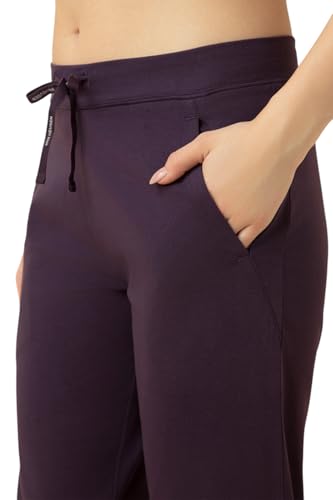 Image of Van Heusen Women's Cotton Lounge Pants | Drawstrings & Side Pockets | Cotton Stretch | Smart Tech Finish| Everyday Pyjamas | At Home Pyjamas | Style 55303