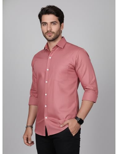 Image of Diverse Men's Solid Formal Shirt | Premium Poly Cotton Full Sleeve Regular Fit Shirt for Men | Stylish Office, Business & Casual