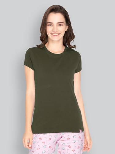 Image of Lyra Women's Cotton Regular Fit T-Shirt