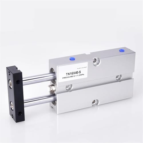 Vérin pneumatique TN40 double action avec course de 60mm et double axe