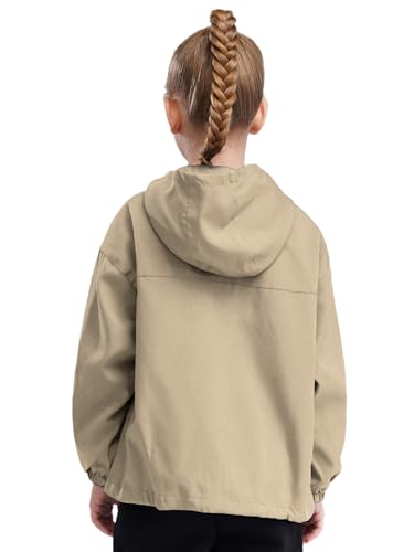 Kids Boys Girls Waterproof Hiking Hooded Jacket Windbreaker Jacket Mountain Windproof Hooded Coat2