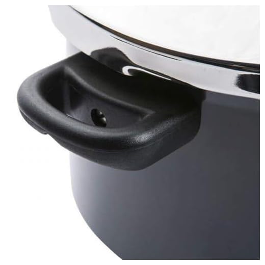 Prestige Smartplus pentola a Pressione in Alluminio anodizzato Antiaderente – 6 Litri, Nero