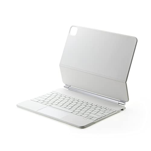 HAODEE IPad Air 4 10.9インチケースキーボードカバー用のスマートマジックキーボード (Color : White, Size : Air 4 10.9)