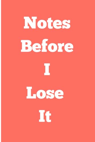 Notes Before I Lose It: A journal to brain dump the chaos, untangle your thoughts, and turn mini meltdowns into clarity. Makes a great gift.