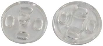 Calvas 400 Sets Plastic Popper Button Snap Fastener Buttons - (Color: Clear 15mm)