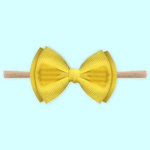 Image of POLKA TOTS Baby Hairbands for Kids Girl | Cute Stretchable Hair Bands for Baby Girls | Kids Hair Accessories | Elastic Infant Hairband | Toddler Hair Clips (Pack of 3)