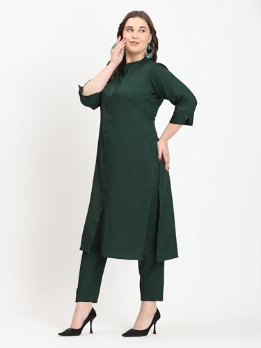 Image of SINDOORI Collar Kurta for Women Solid Colour S to 6XL Plus Size Kurta for Women
