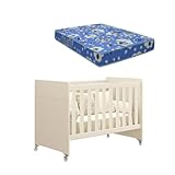 Berço Americano Evolution Multifuncional 4 em 1 Areia Fosco com Colchão - Reller