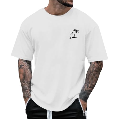 Camiseta de verano para hombre, informal, ligera, transpirable, clásica, lisa, lisa, para deportes, vacaciones, entrenamiento, para hombre, Reino Unido, blanco, XL Camiseta de verano para hombre, informal, ligera, transpirable, clásica, lisa, lisa, para deportes, vacaciones, entrenamiento, para hombre, Reino Unido, blanco, XL