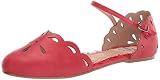 Bettie Page Damen Betsy Mary Jane Schuh, rot, 36.5 EU