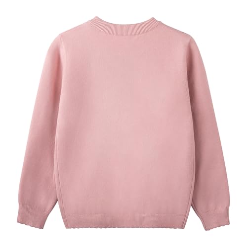 Image of Danny D Girls Sequin Knitted Sweater Cardigan Crew Neck Long Sleeve Button Tops