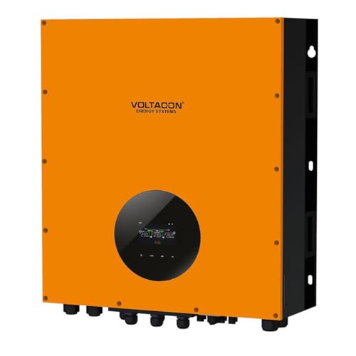 Voltacon Inversor solar híbrido trifásico de 15000 W, 48 V, 400 VCA, 4 MPPT, Wi-Fi, BESS fuera de la red, almacenamiento de energía de autoconsumo