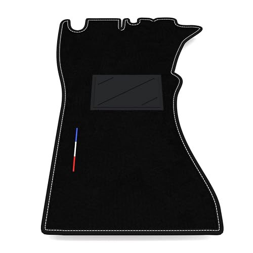 Tappetino Auto SOLO LATO GUIDA 1pz compatibile con Alfa Romeo GT Junior Pedaliera Alta. COMPOSIZIONE SET: 1 tappetino anteriore lato guidatore. Colore: moquette nera, bordo nero, cucitura bianca.