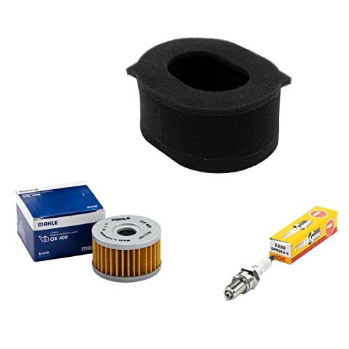 Wartungspaket Luftfilter + Ölfilter + Zündkerze für Suzu ki DR 650 DR650 R RE RS RSE RSU RU Baujahr 1990-1996