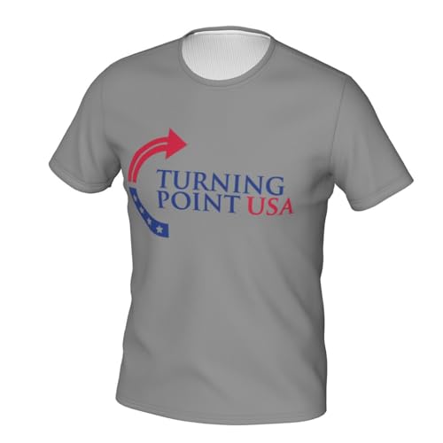 Turning-Point-USA Men's Short Sleeve T-Shirt Cotton Crew Neck T-Shirt Gift Tee2