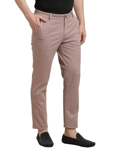 Pantalon en coton stretch fin Turtle anti-transpiration et léger mauve 40