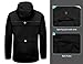 Little Donkey Andy Men's Cycling Jacket with Hood, Windproof and Waterproof, Packable Black Size XL