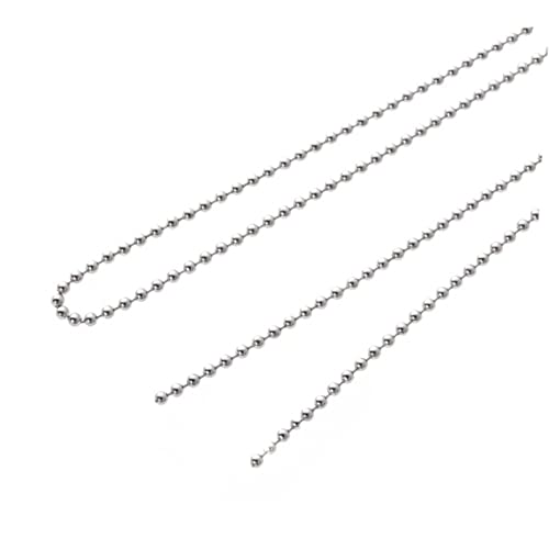 Image of 1Set Ceiling Pull Chain with Connector Beaded Pull Chain Extension for Fan Bed and Light Switch Includes Beaded Chain and Connectors Silver Lamp Accessories